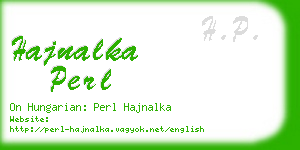 hajnalka perl business card